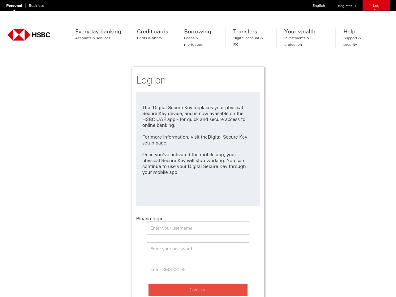 hsbc.host screenshot alt-text
