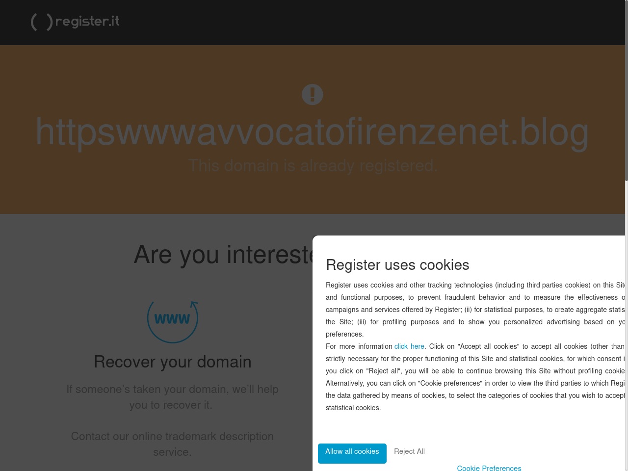 httpswwwavvocatofirenzenet.blog screenshot alt-text