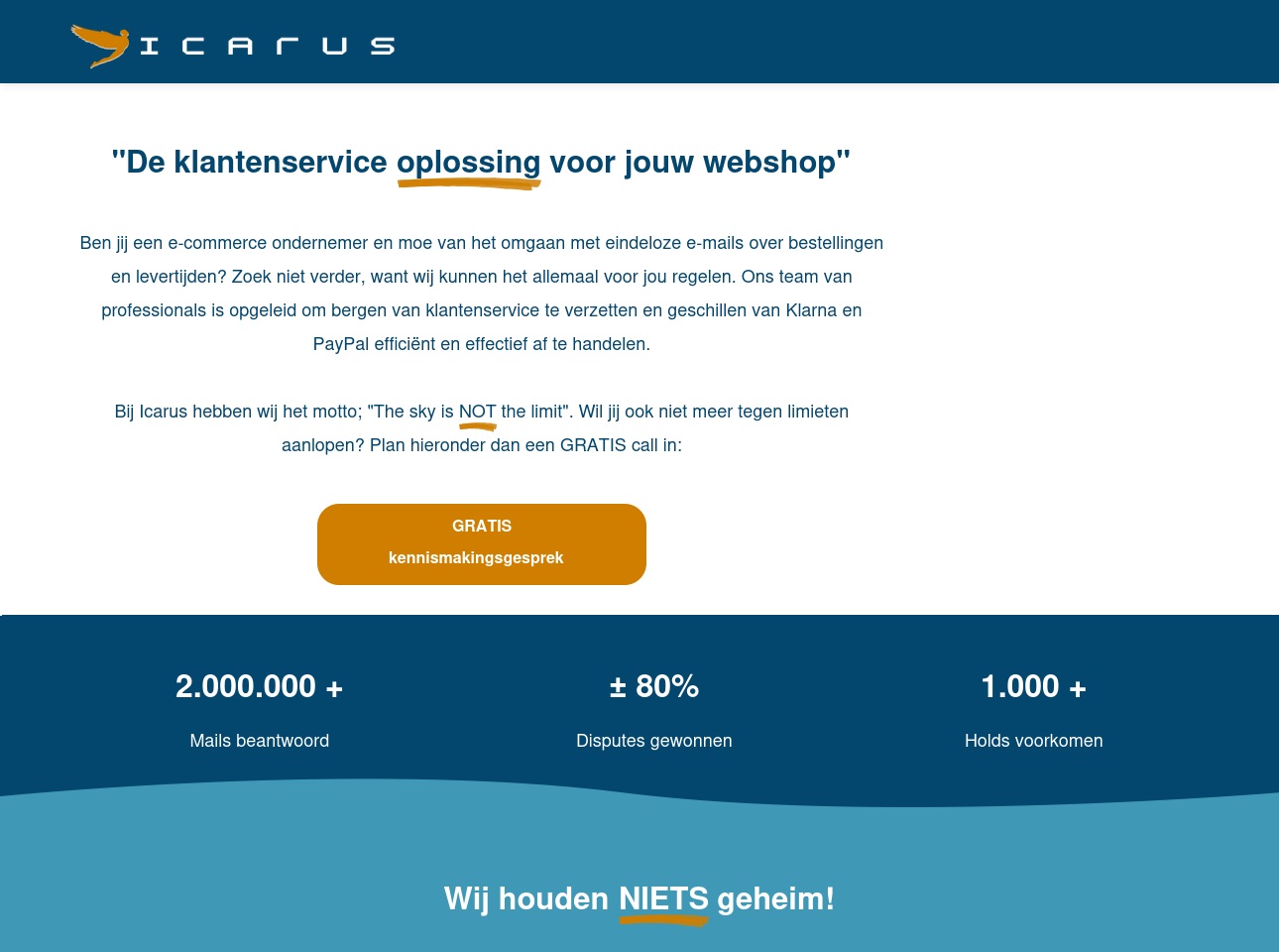 icarus-support.com screenshot alt-text