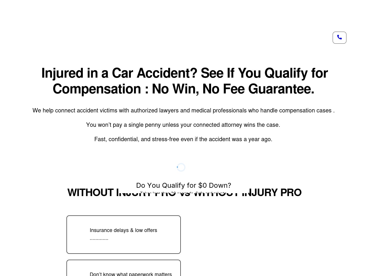 injuryprohelp.com screenshot alt-text