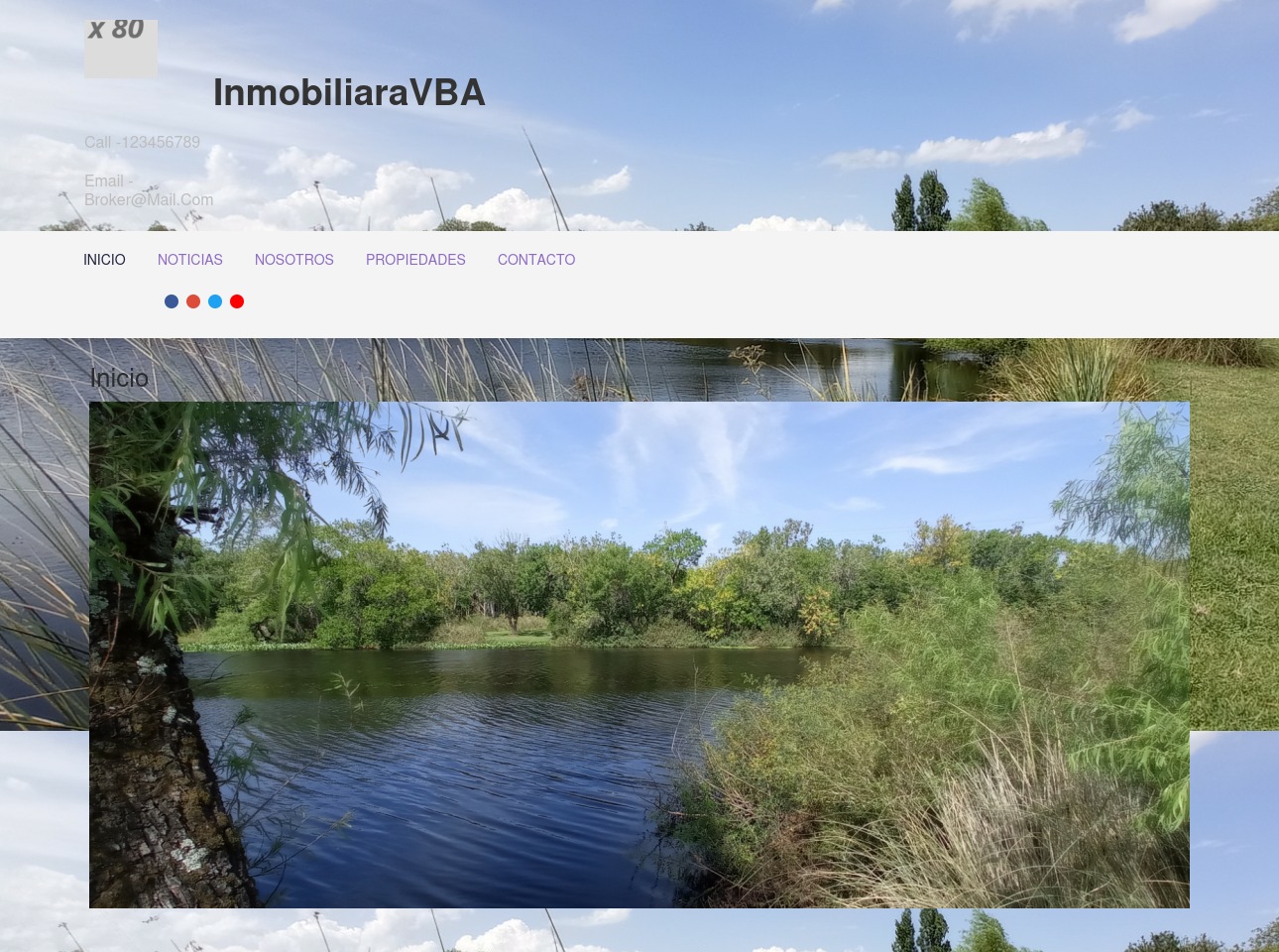 inmobiliaria.reydelacancha.com screenshot alt-text