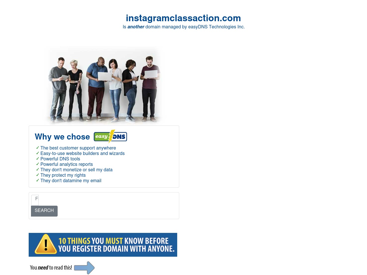 instagramclassaction.com screenshot alt-text