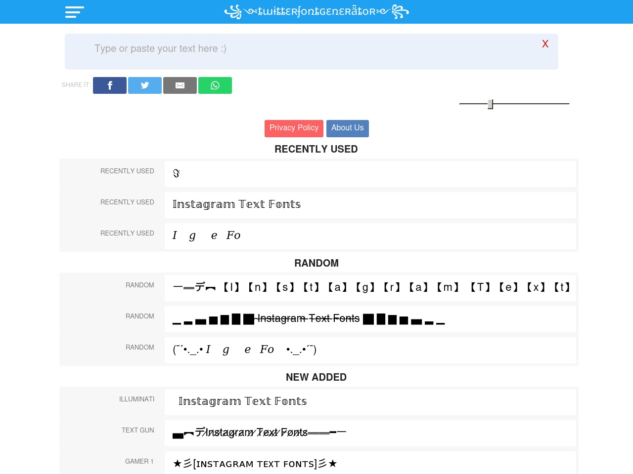 instagramtextfonts.com screenshot alt-text