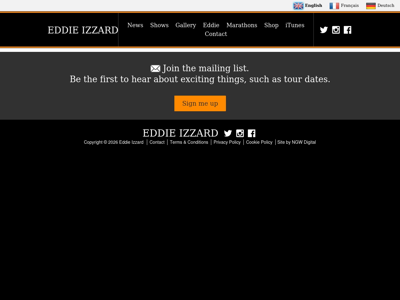 izzard.com screenshot alt-text