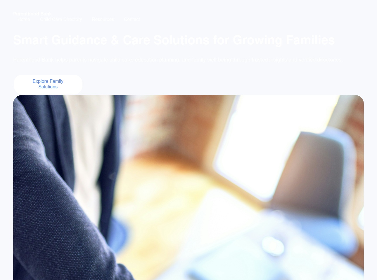 parenthoodbank.com screenshot alt-text