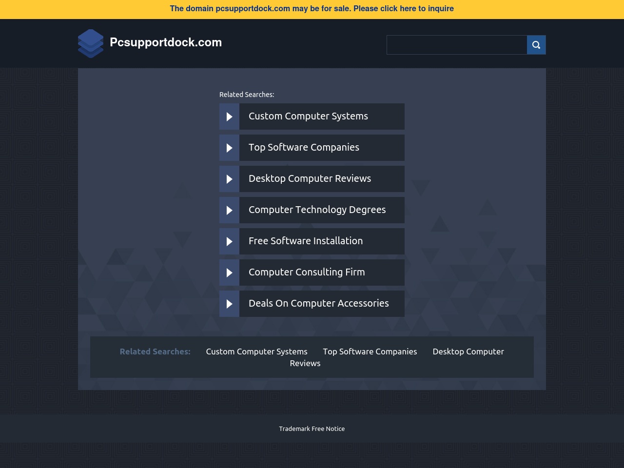 pcsupportdock.com screenshot alt-text