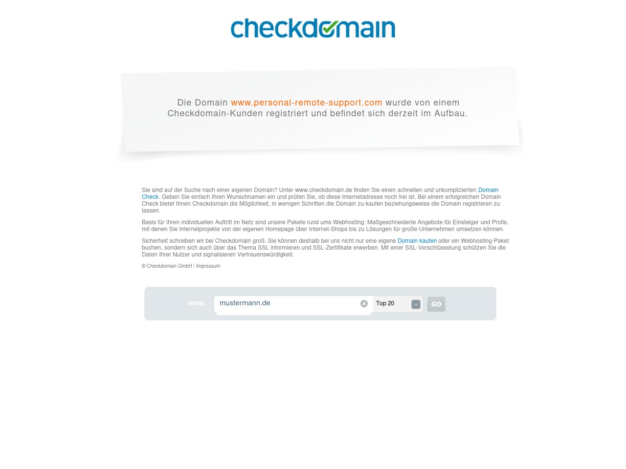 personal-remote-support.com screenshot alt-text