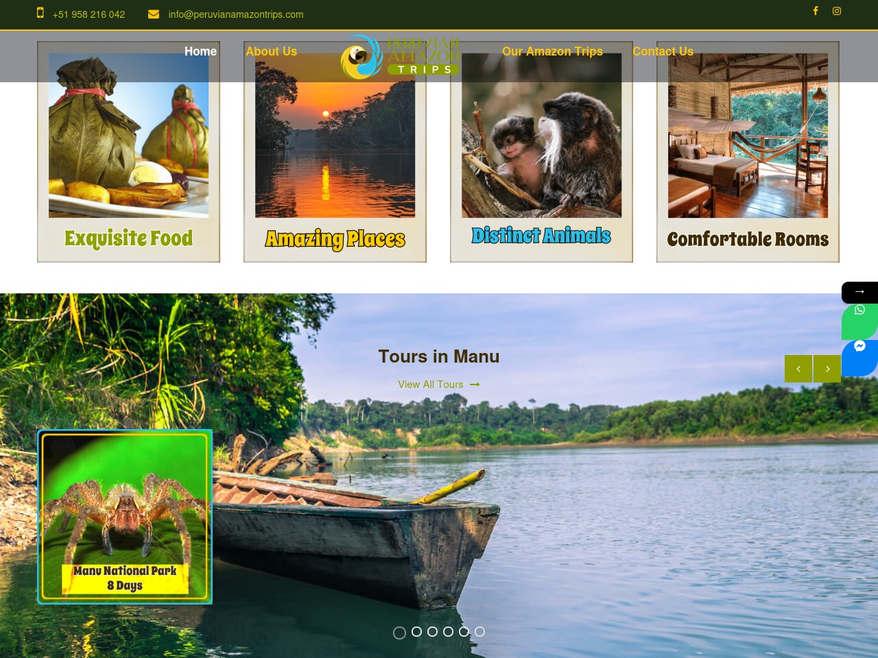 peruvianamazontrips.com screenshot alt-text