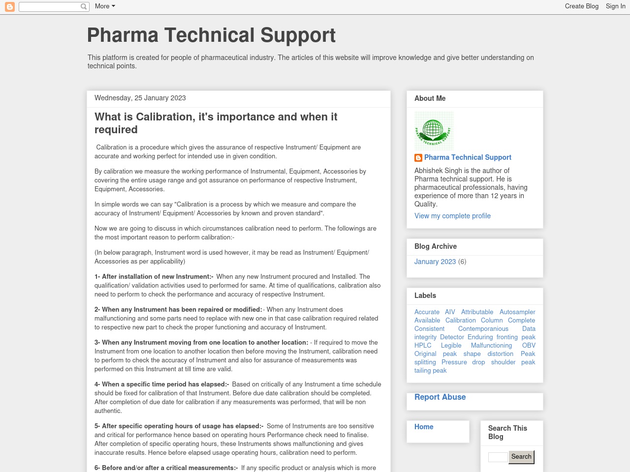 pharmatechnicalsupport.com screenshot alt-text