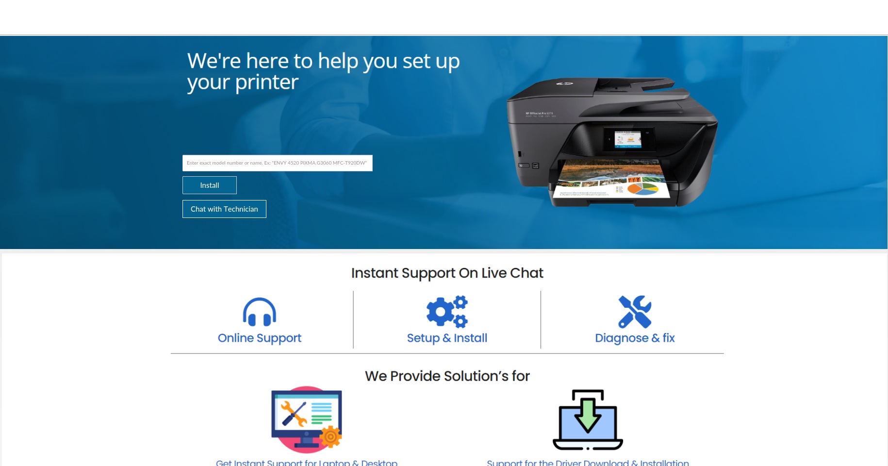 printer-support.online screenshot alt-text
