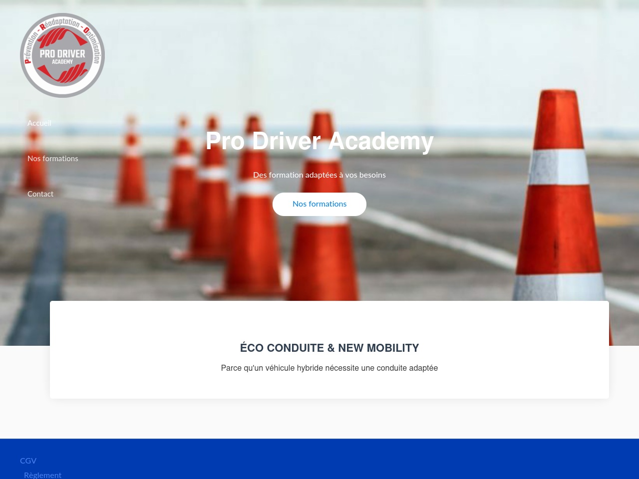 prodriveracademy.com screenshot alt-text