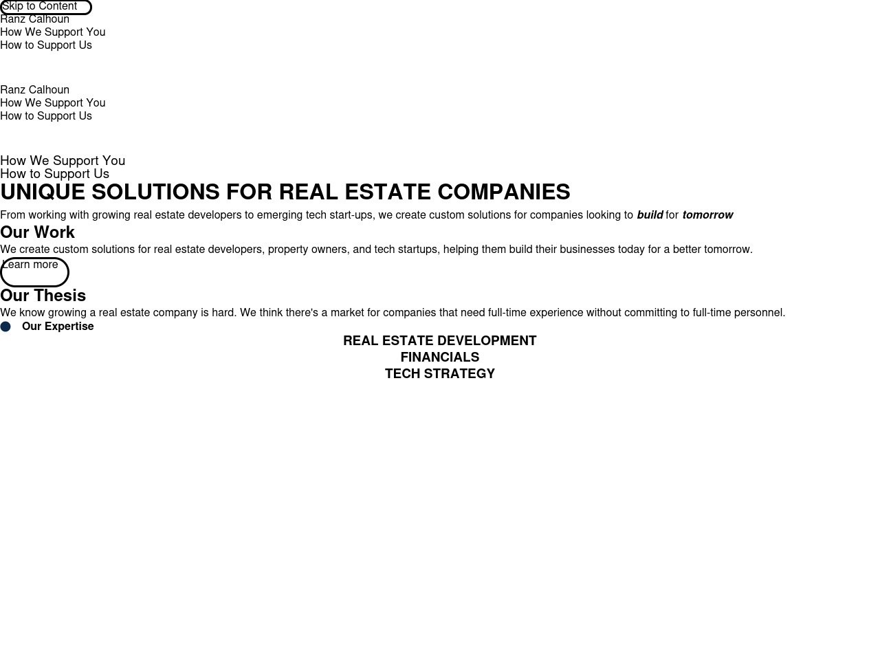 ranzcalhoun.com screenshot alt-text