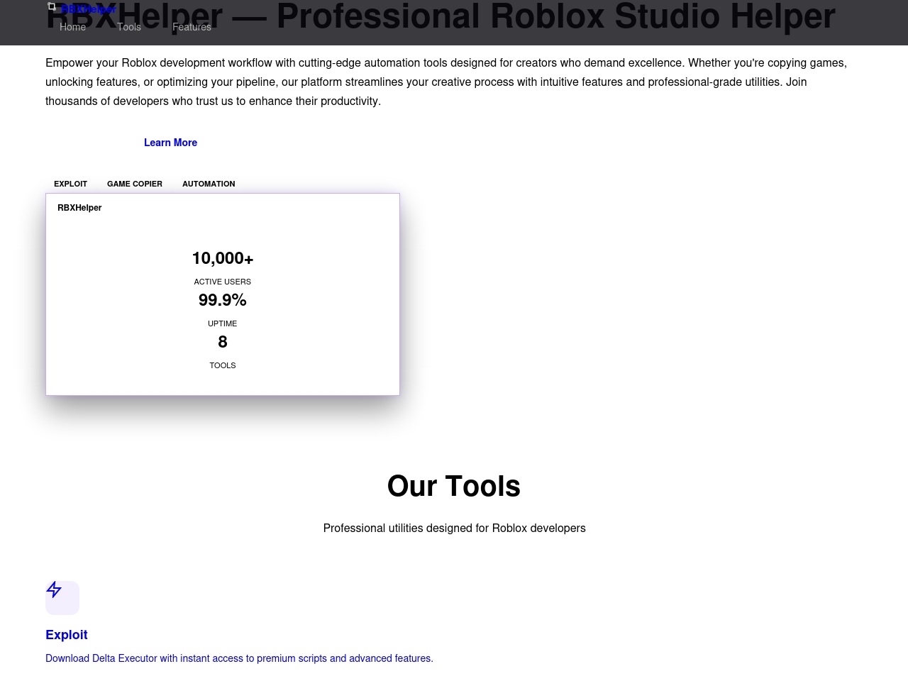 rbxhelper.xyz screenshot alt-text