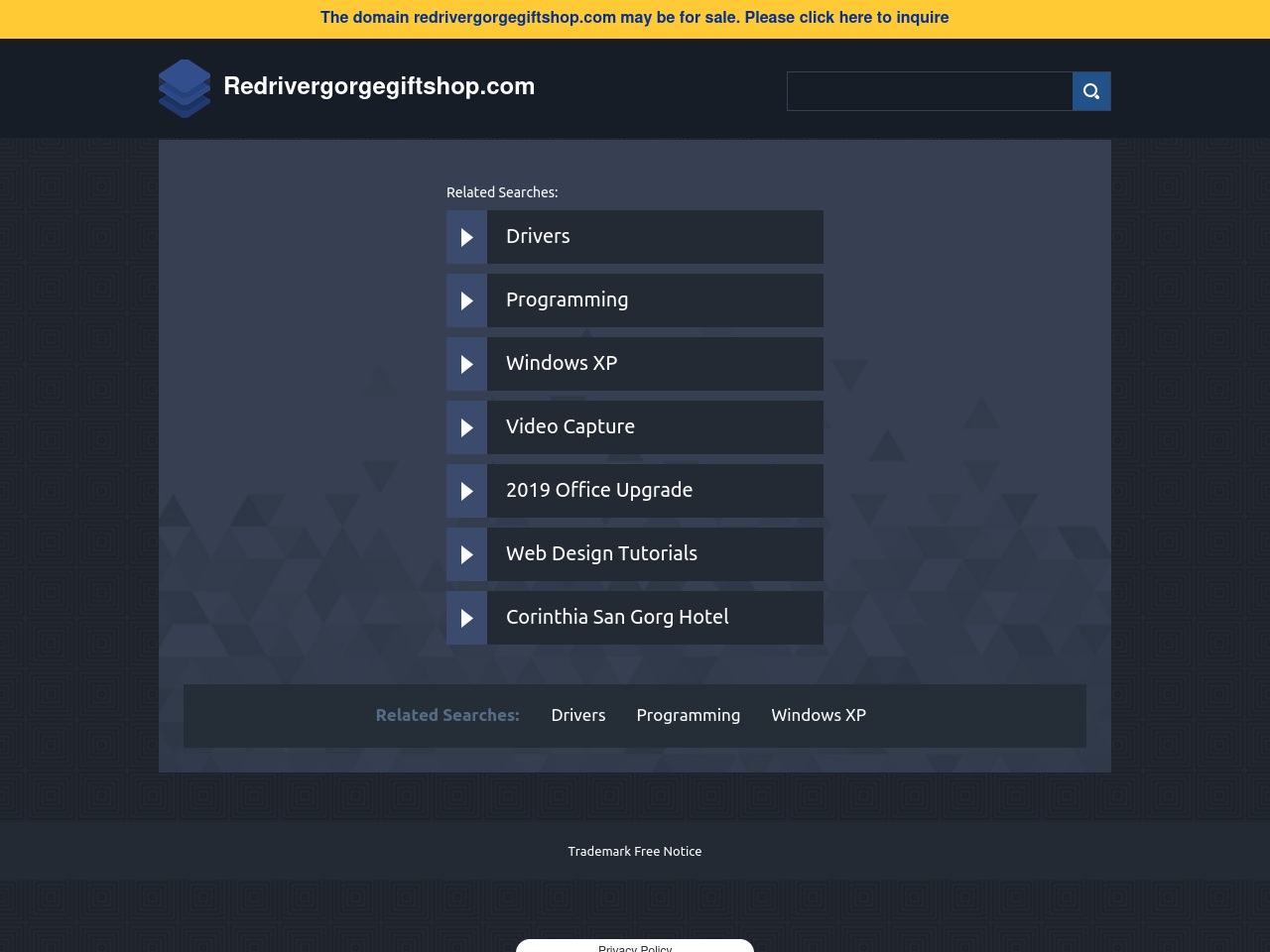 redrivergorgegiftshop.com screenshot alt-text