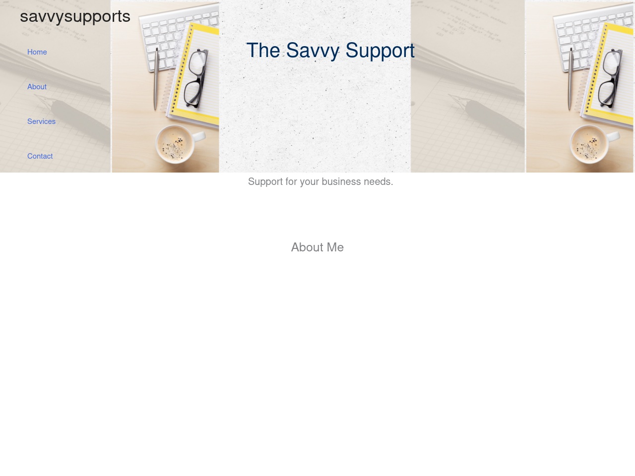savvysupports.com screenshot alt-text