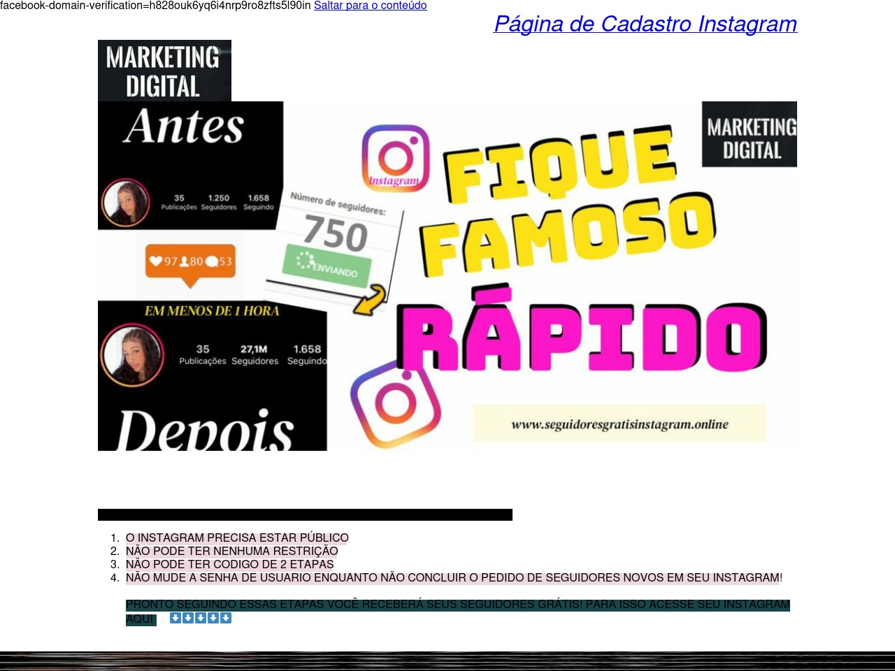 seguidoresgratisinstagram.online screenshot alt-text