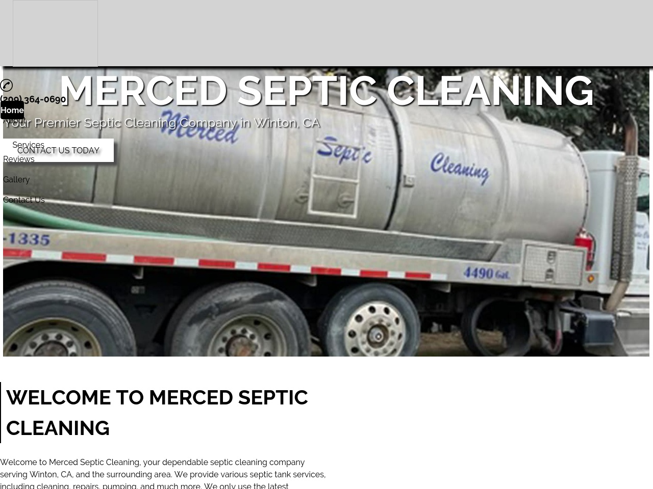 septicpumpingservicewinton.com screenshot alt-text