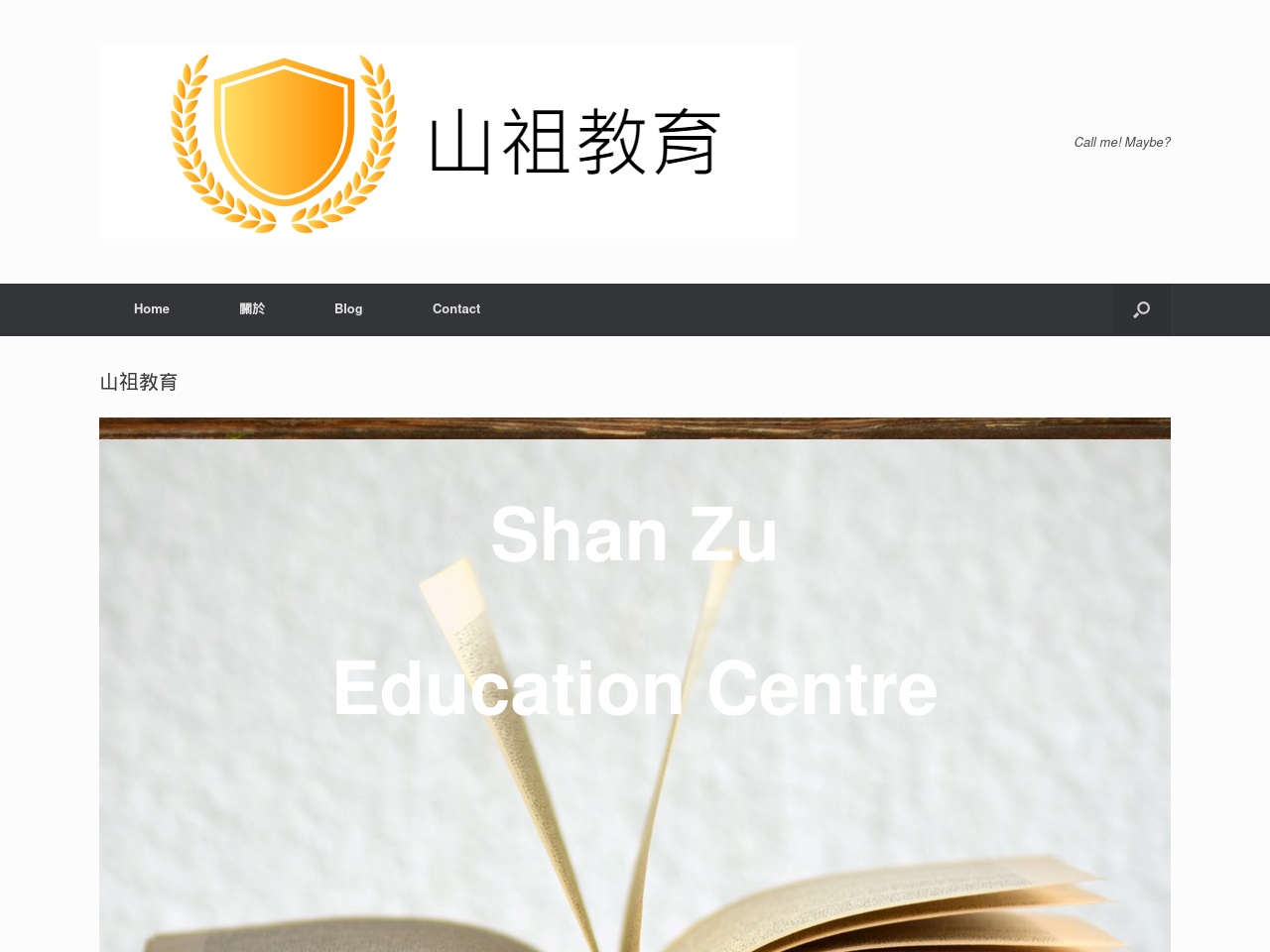 shanzueducationcentre.com screenshot alt-text