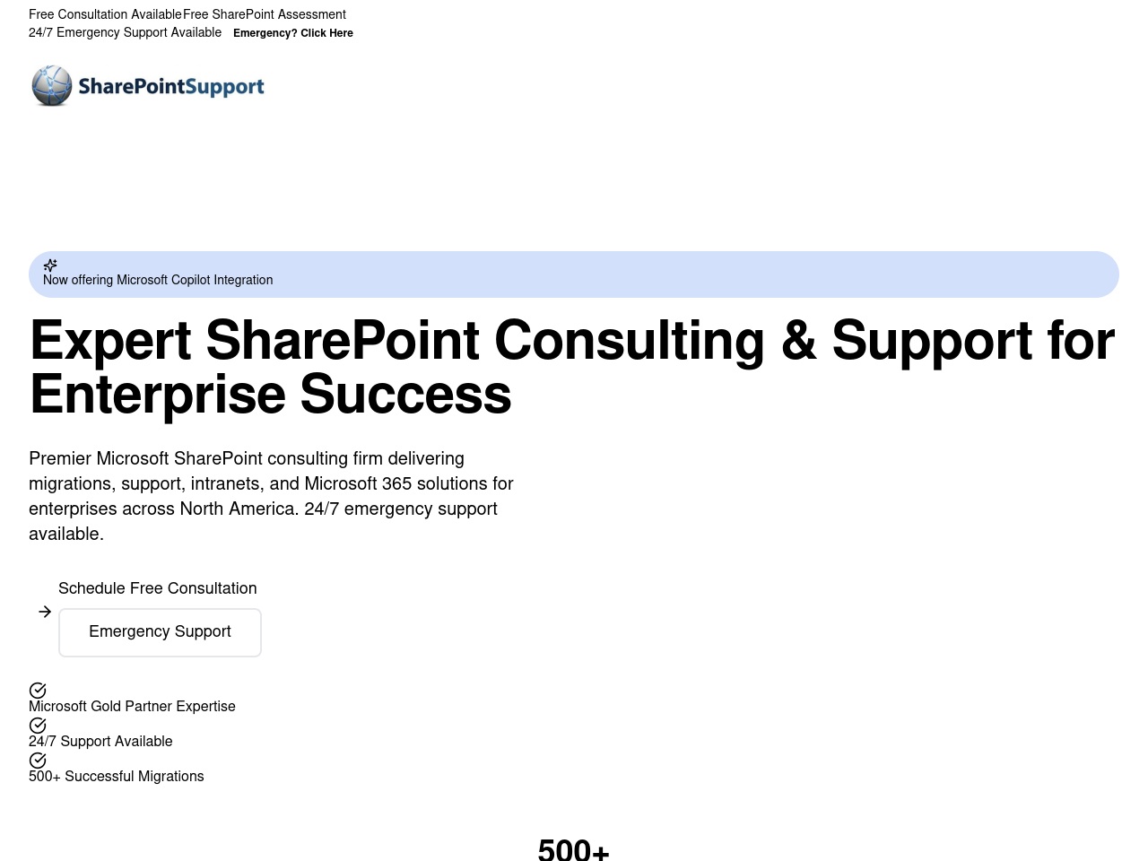 sharepointsupport.com screenshot alt-text