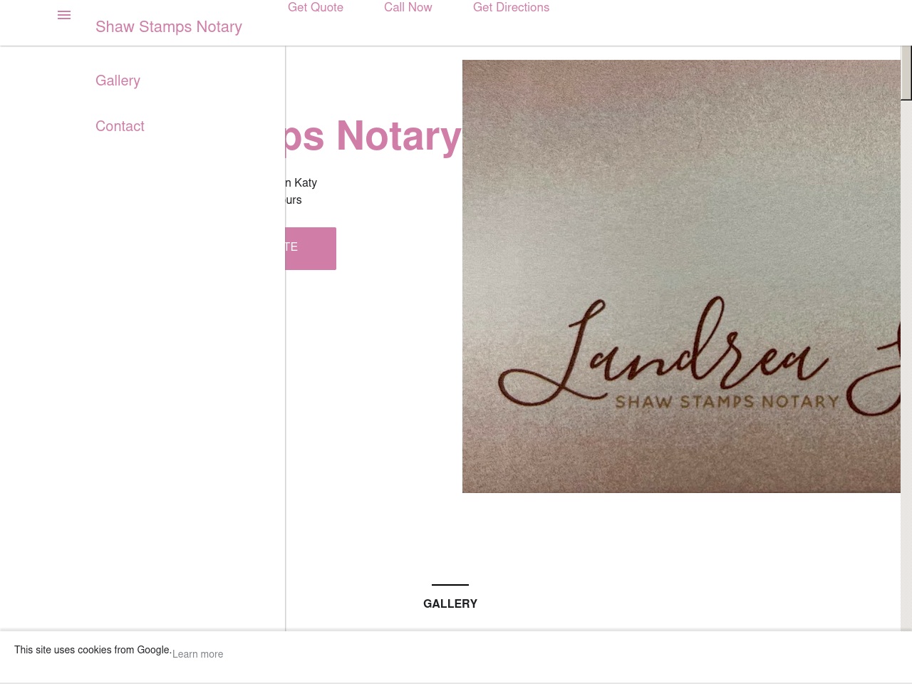 shawstampsnotary.com screenshot alt-text
