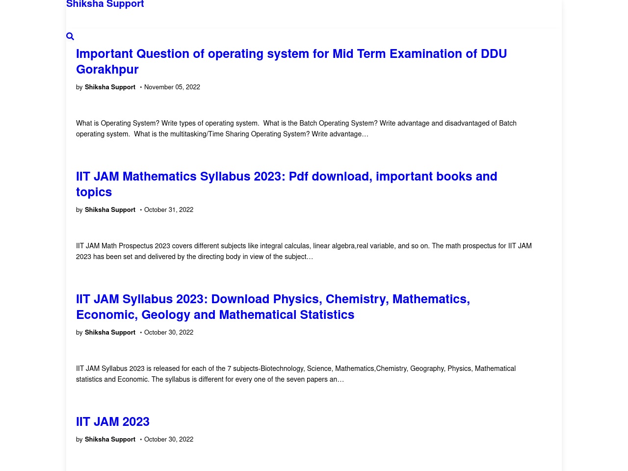 shikshasupport.com screenshot alt-text