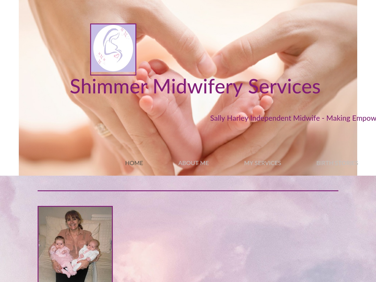 shimmer-maternity-support-services.co.uk screenshot alt-text