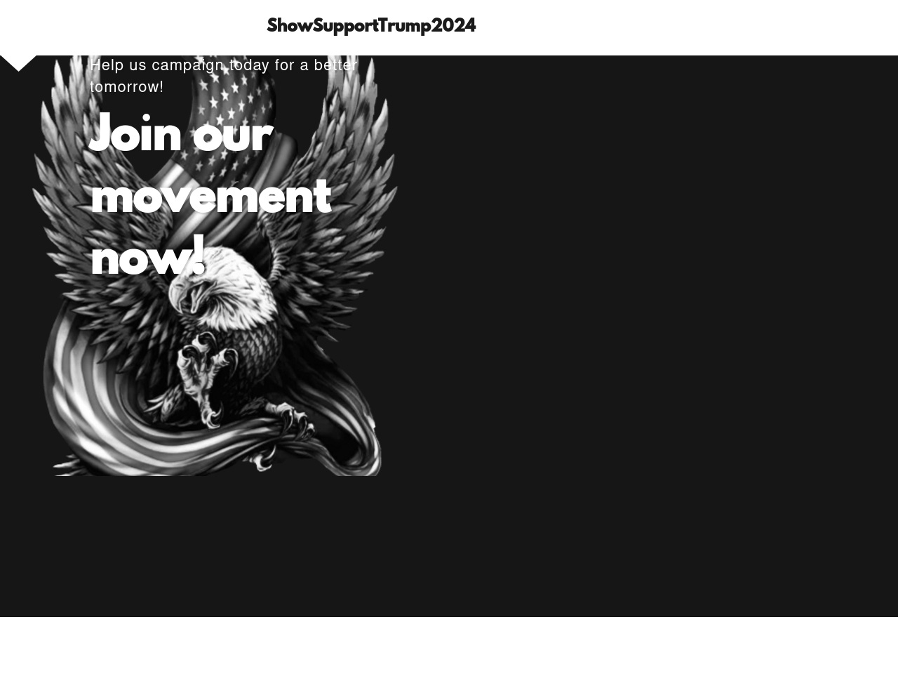 showsupporttrump2024.com screenshot alt-text