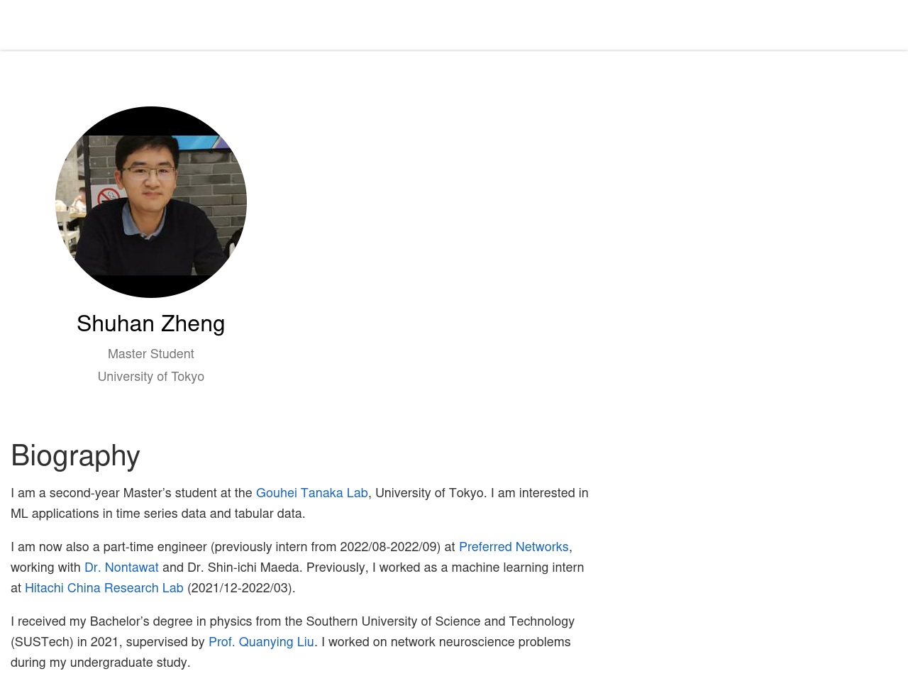 shuhanzheng.com screenshot alt-text