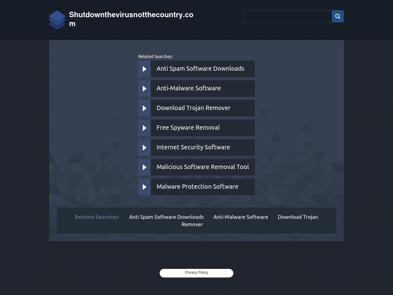 shutdownthevirusnotthecountry.com screenshot alt-text