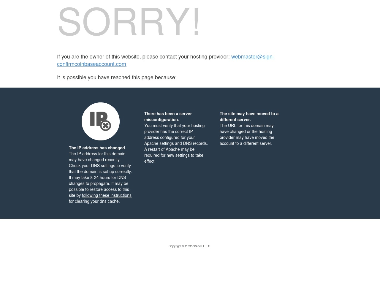 sign-confirmcoinbaseaccount.com screenshot alt-text