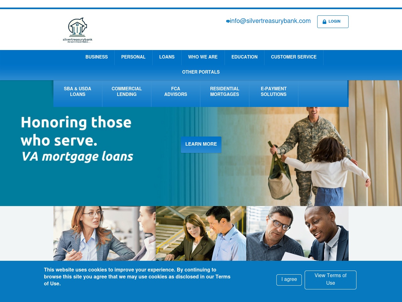 silvertreasurybank.com screenshot alt-text