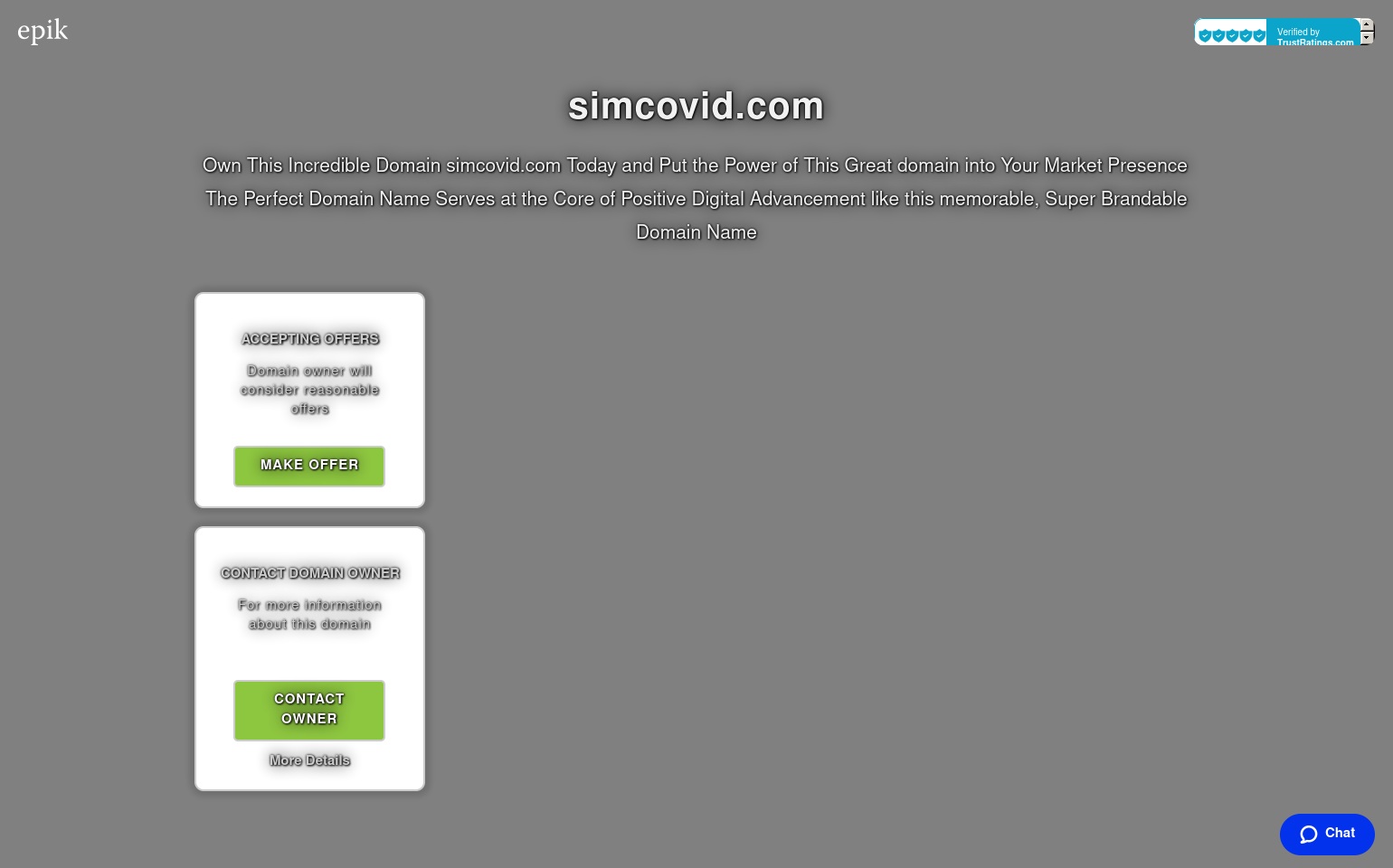 simcovid.com screenshot alt-text