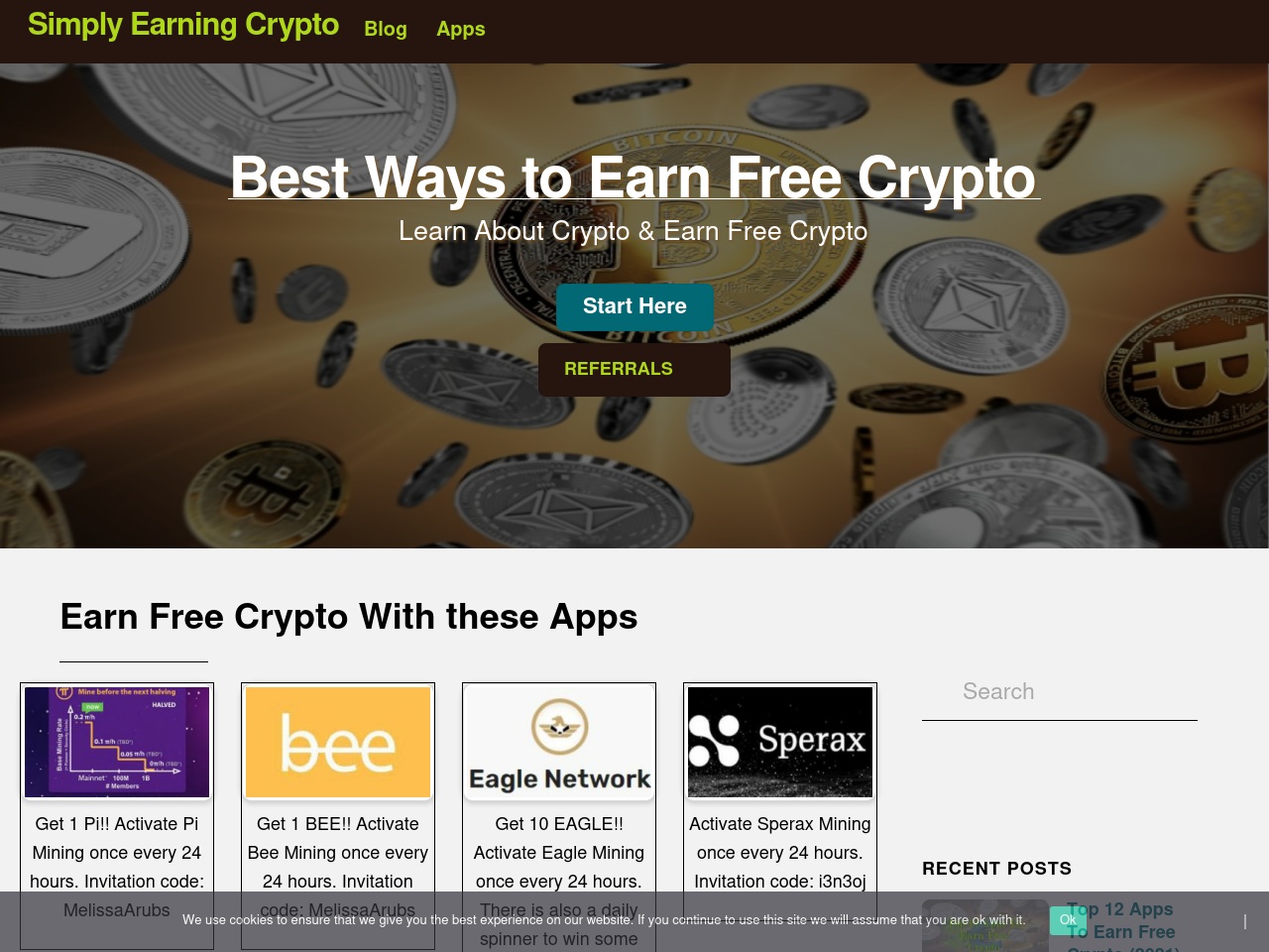 simplyearningcrypto.com screenshot alt-text