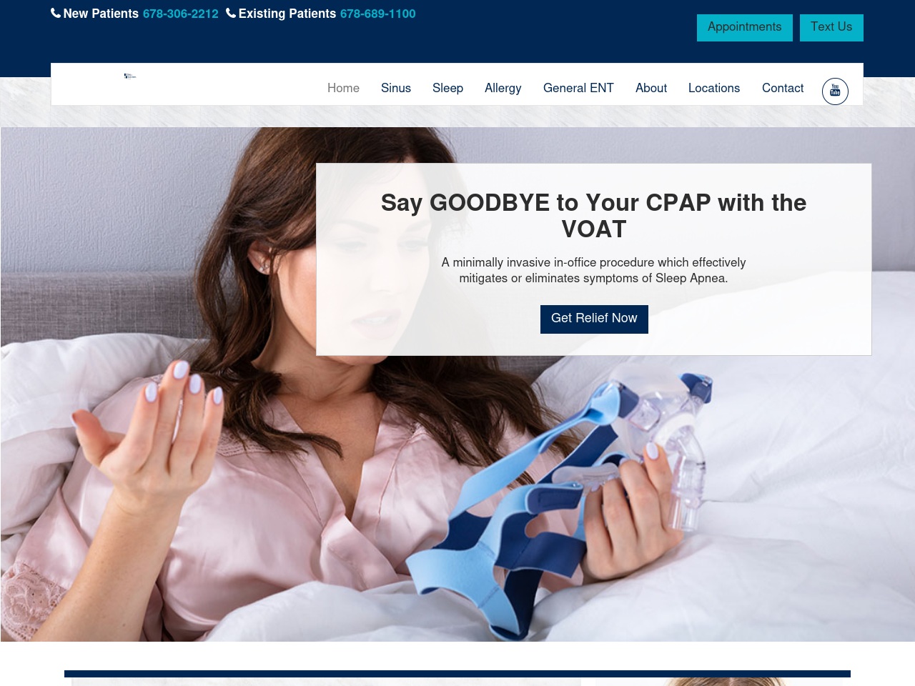 sinushelpgeorgia.com screenshot alt-text