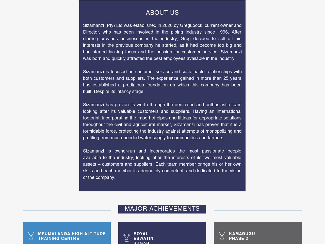 sizamanzi.com screenshot alt-text