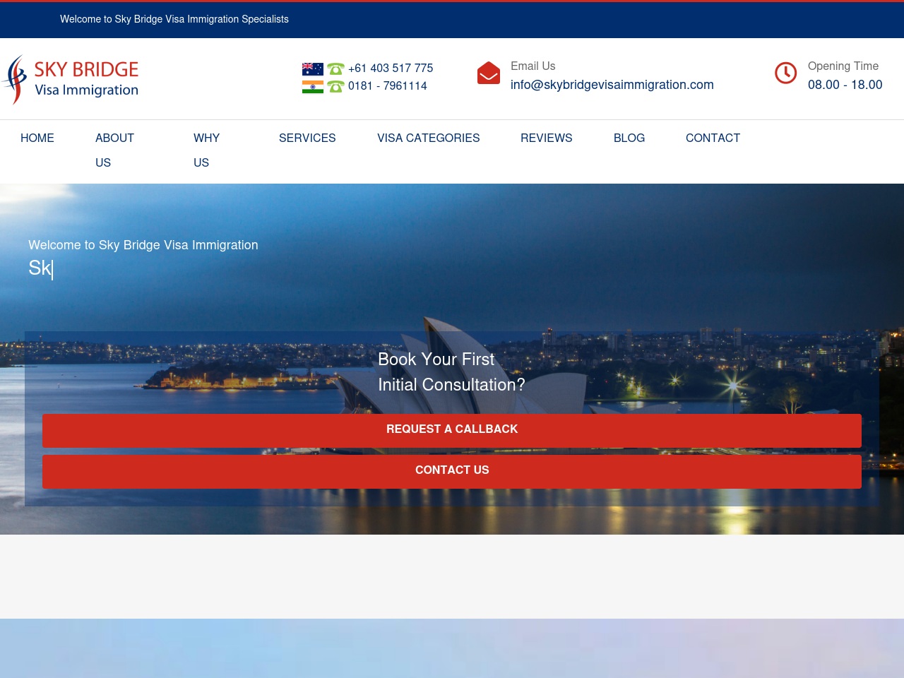 skybridgevisaimmigration.com screenshot alt-text