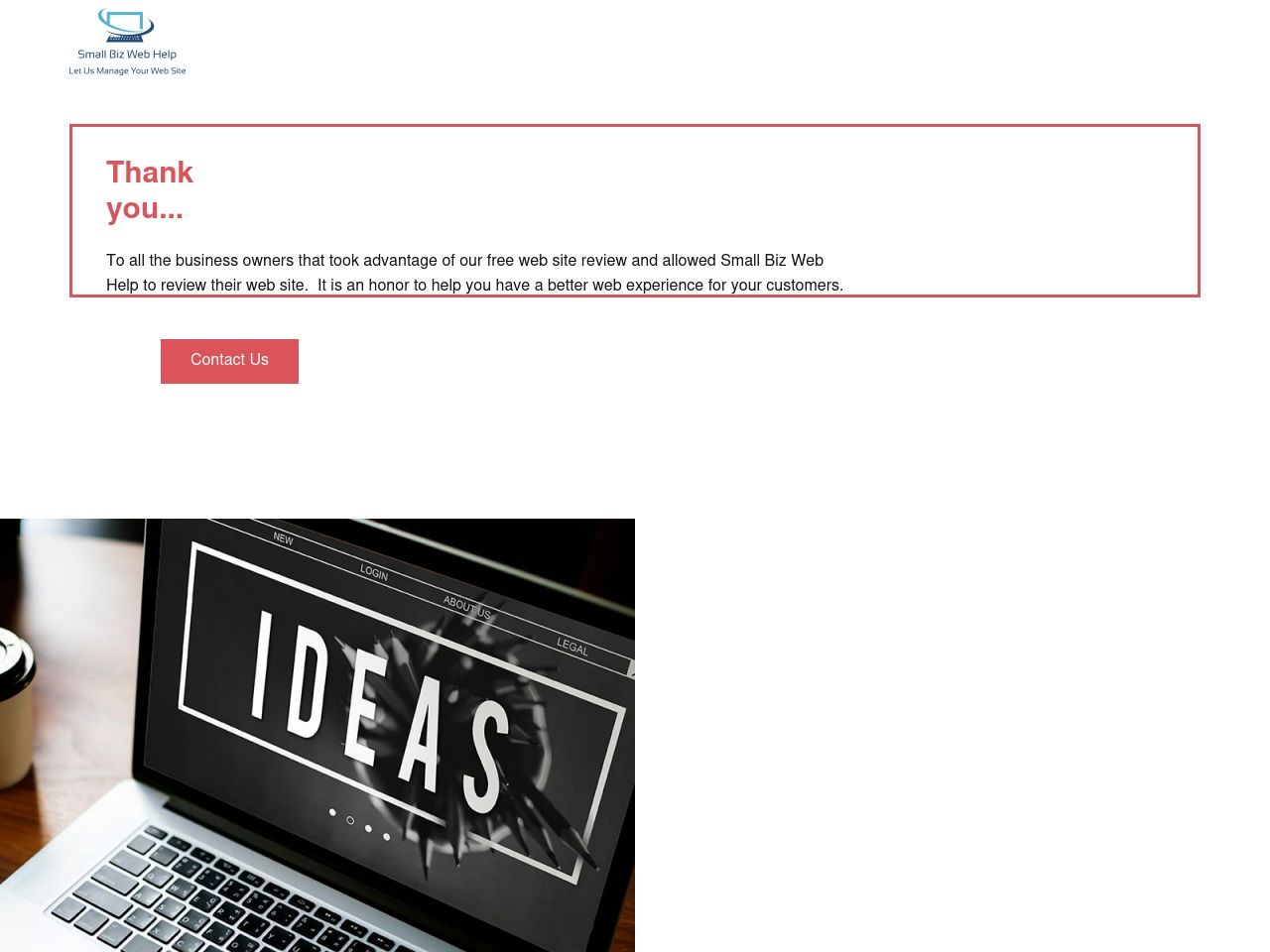 smallbizwebhelp.com screenshot alt-text