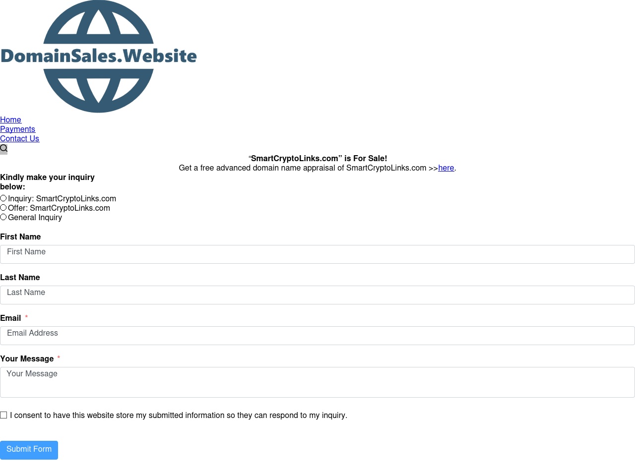 smartcryptolinks.com screenshot alt-text