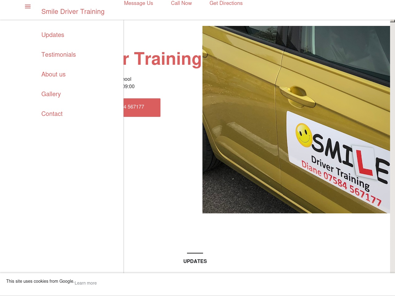 smiledrivertraining.com screenshot alt-text