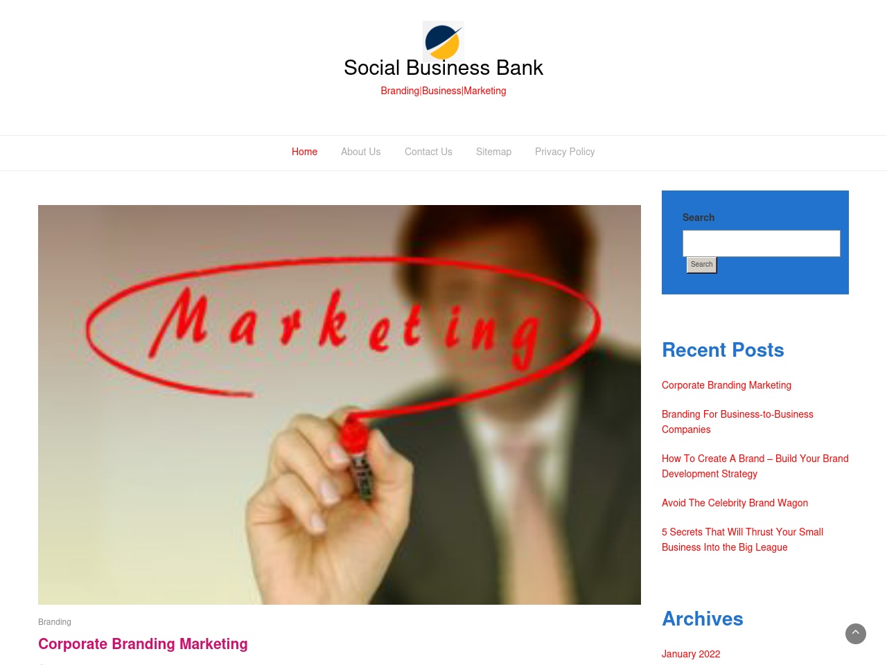 socialbusinessbank.com screenshot alt-text