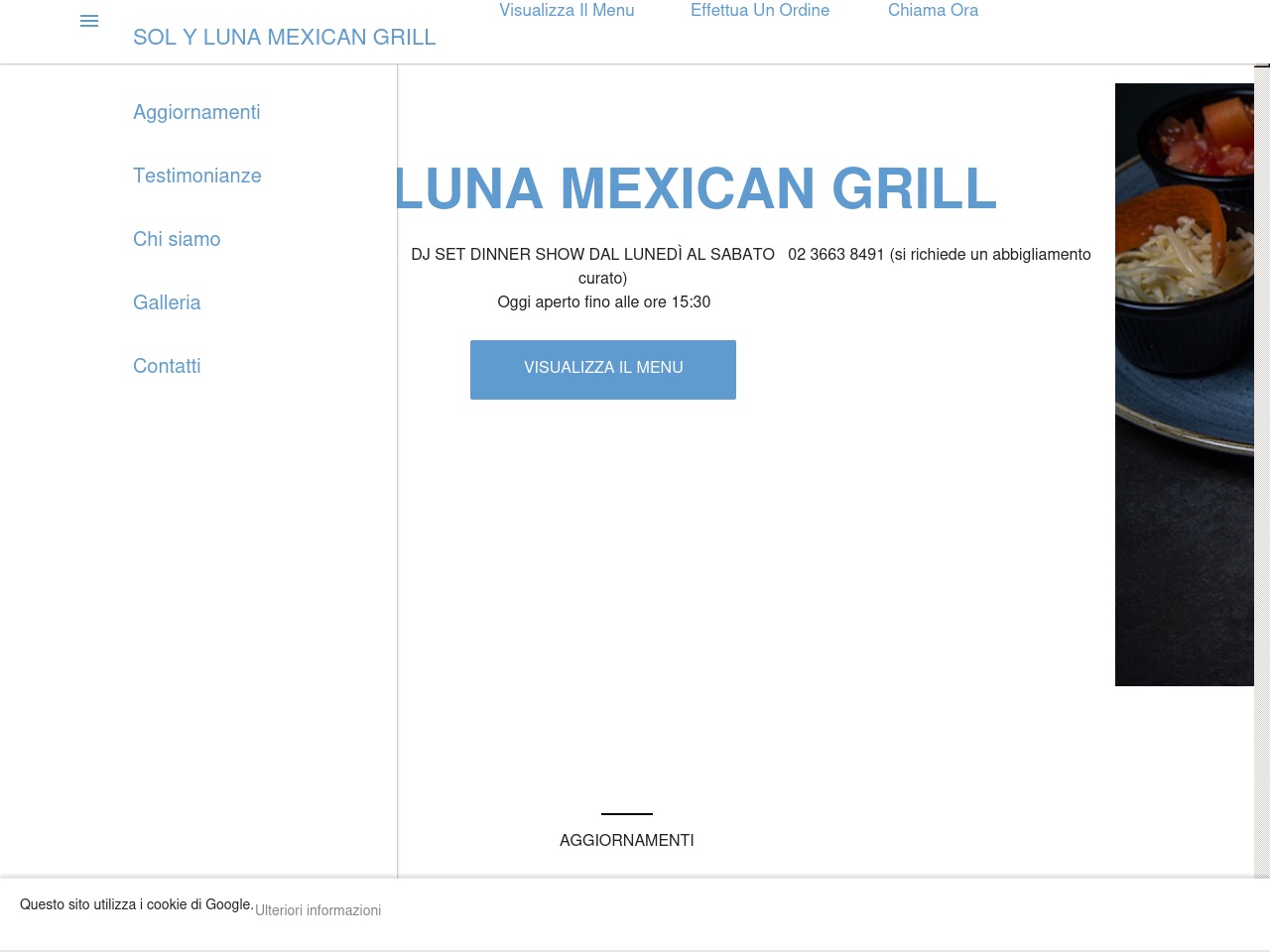 solylunamexicangrill.com screenshot alt-text