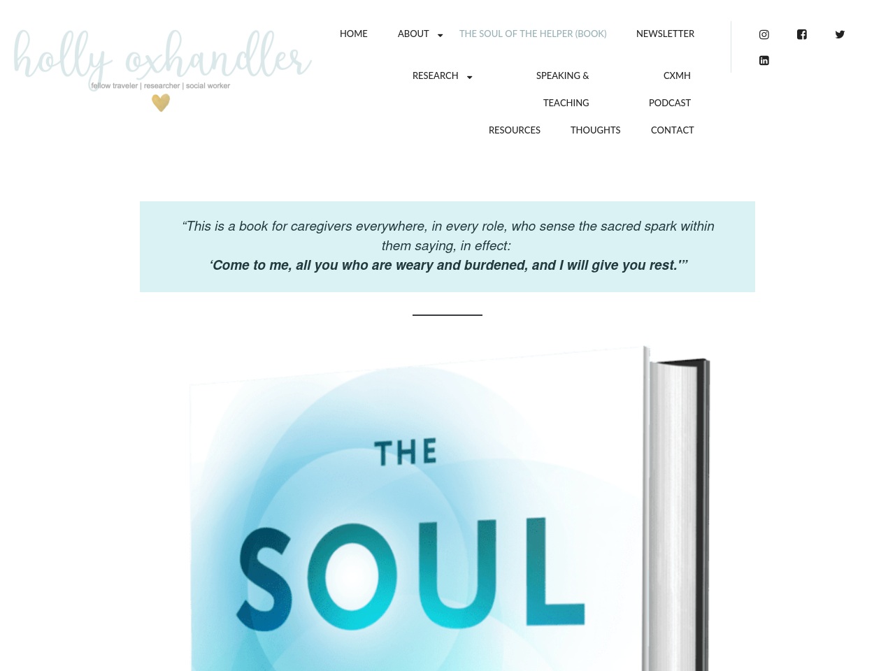 soulofthehelper.com screenshot alt-text
