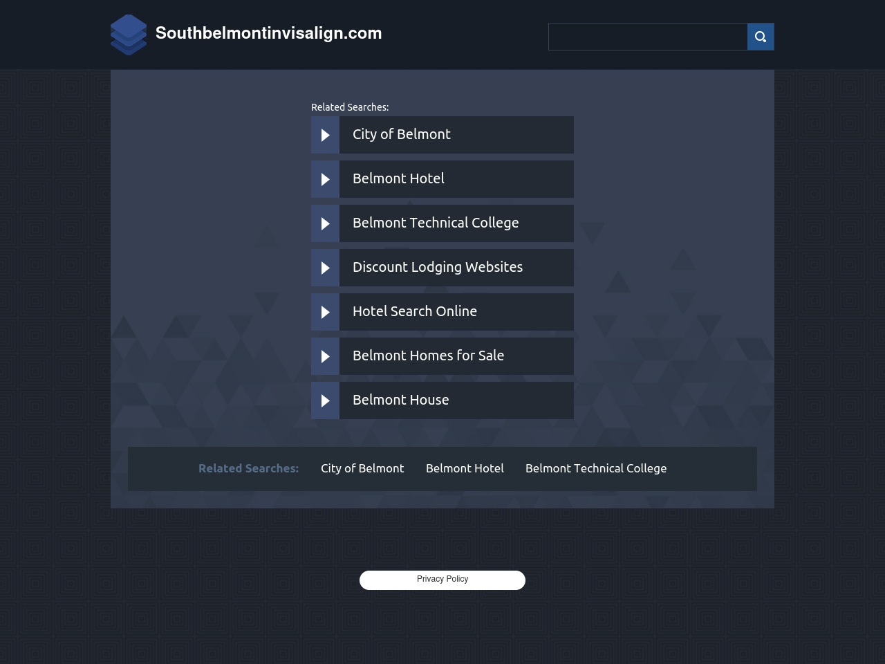 southbelmontinvisalign.com screenshot alt-text