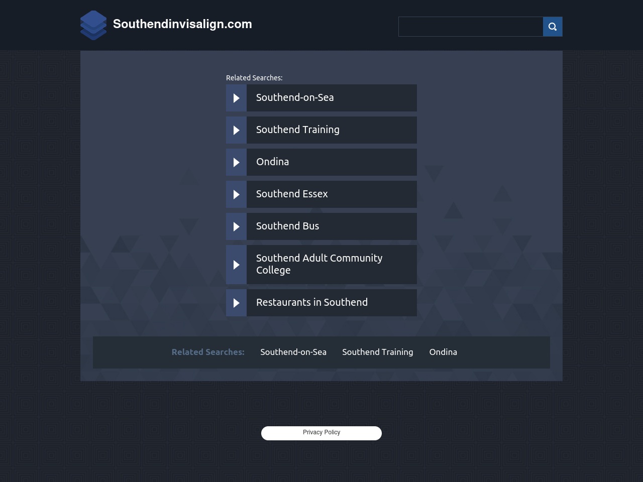 southendinvisalign.com screenshot alt-text