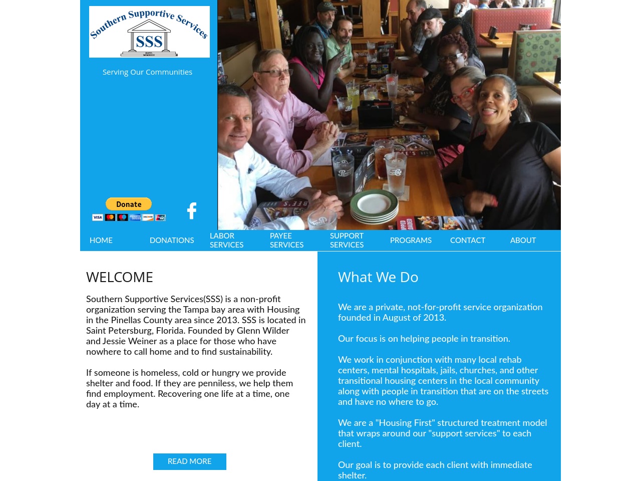 southernsupportiveservice.org screenshot alt-text