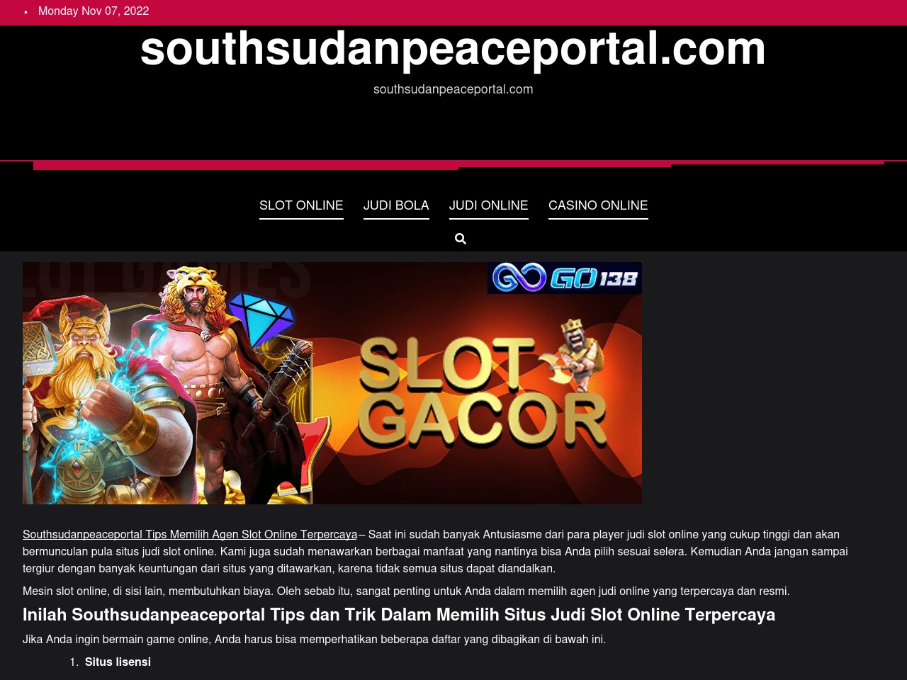 southsudanpeaceportal.com screenshot alt-text