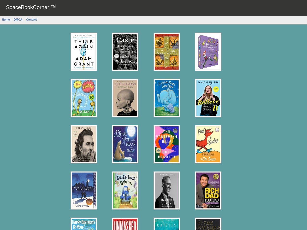 spacebookcorner.xyz screenshot alt-text