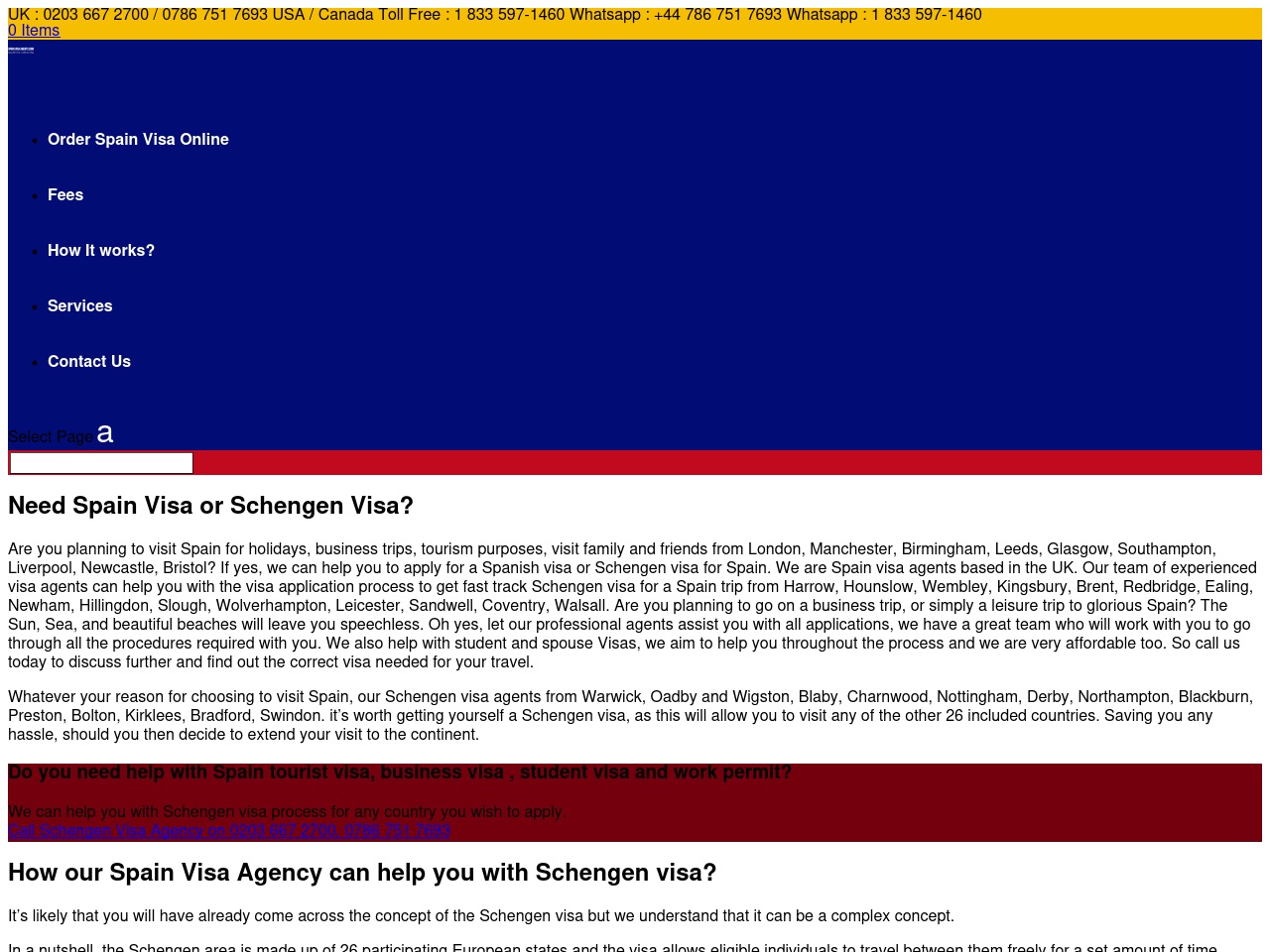 spainvisaagents.com screenshot alt-text