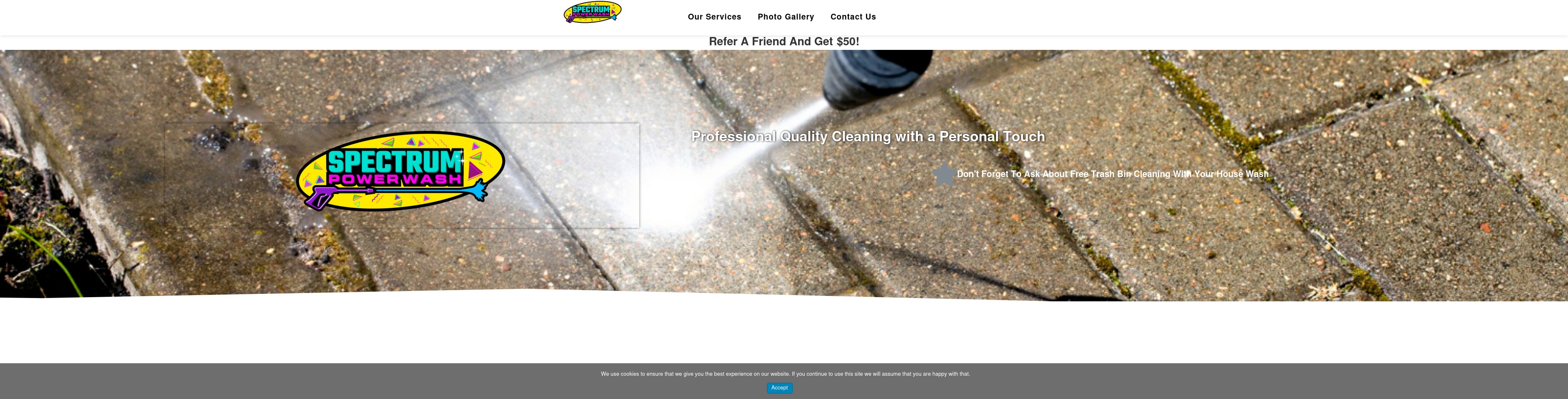 spectrumpowerwash.com screenshot alt-text