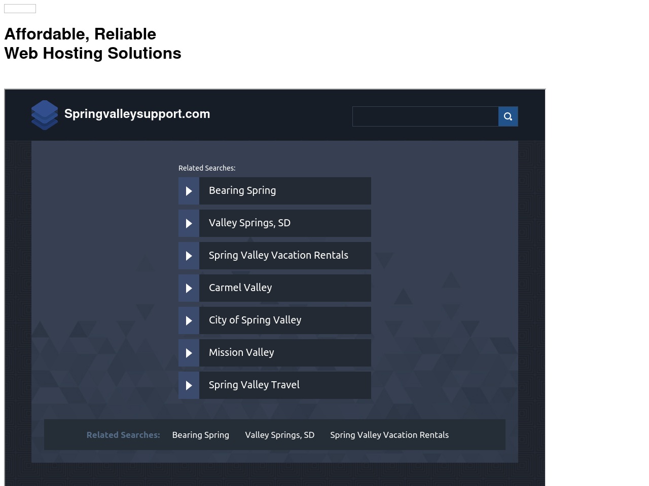 springvalleysupport.com screenshot alt-text